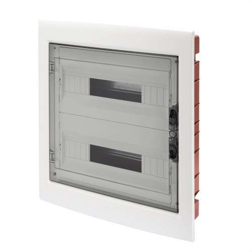 Ugradna razvodna kutija s dimljenim vratima 36 modula (18x2) s referencom GW40609 marke GEWISS