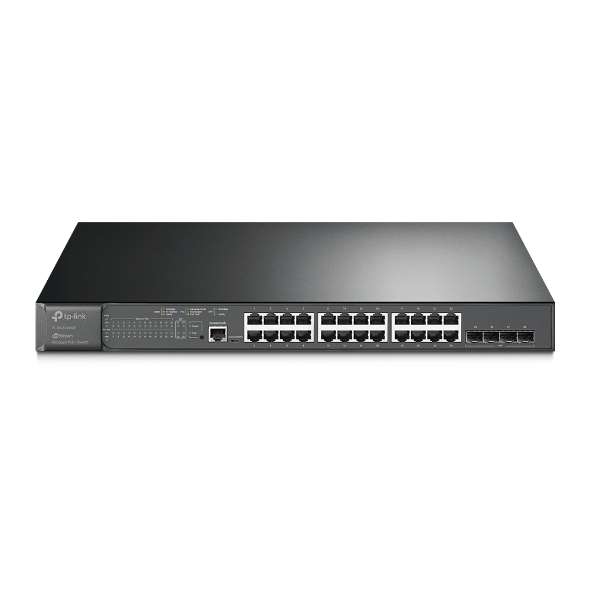 Upravljani JetStream L2 Gigabitni switch s 28 priključaka i PoE+ na 24 priključka s referencom TL-SG3428MP marke TP-LINK