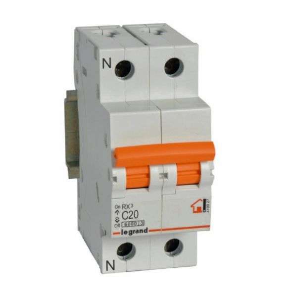 Automatski prekidač RX³ - 1P+N - 230V~ - 20A - C krivulja s referencom 419927 marke LEGRAND