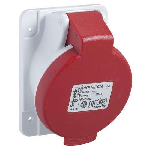 Ugradbena nagnuta baza 16A 3P+TT 380-415V IP44 s referencom PKF16F434 marke SCHNEIDER ELECTRIC