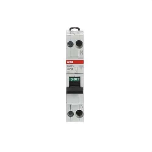 Magnetotermalni prekidač SN201L-C20 1P+N 20A Krivulja C 4,5kA s referencom 2CSS245101R0204 marke ABB