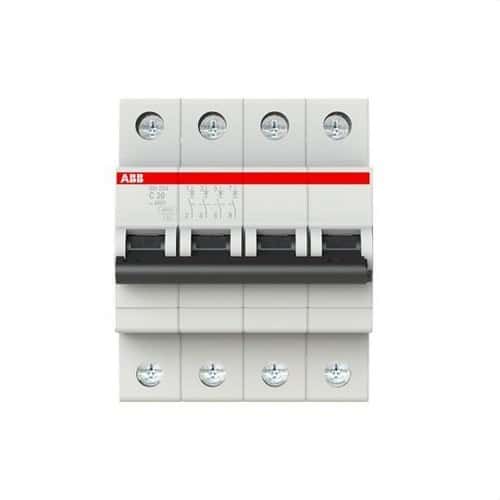 Magnetotermički prekidač SH204-C20 4P 20A Krivulja C 6kA s referencom 2CDS214001R0204 marke ABB