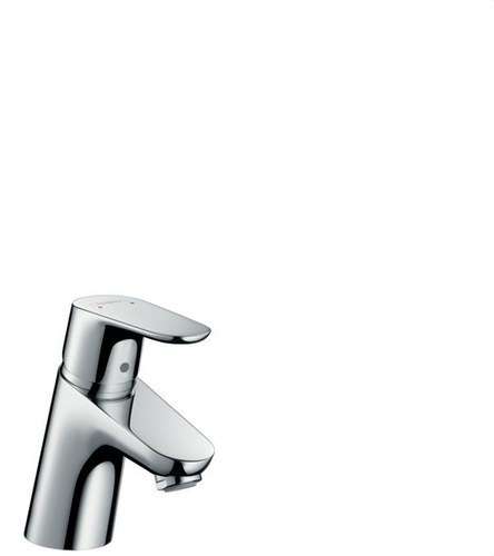 Jednoručna slavina za umivaonik Focus 70 bez odvoda Push-Open krom s referencom 31733000 marke HANSGROHE