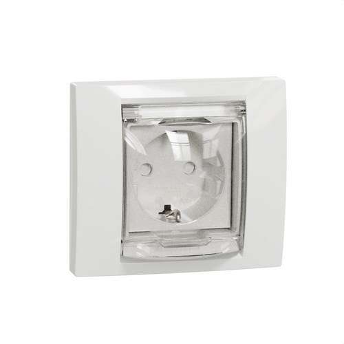 Schuko utičnica IP44 New Unica Polar s referencom NU003718 marke SCHNEIDER ELECTRIC