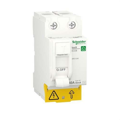 Diferencijalni prekidač RESI9 2P 40A 30mA Klasa AC s referencom R9R51240 marke SCHNEIDER ELECTRIC