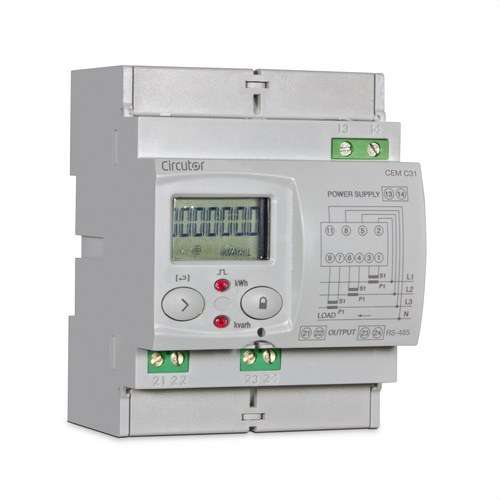Neizravni trofazni mjerač energije s komunikacijom CEM-C31-485-T1 s referencom Q23521. marke CIRCUTOR