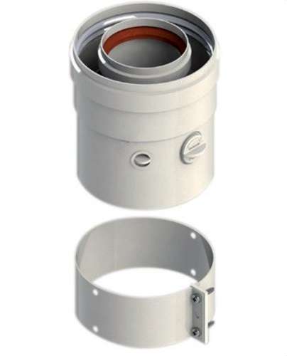 Vertikalni koaksijalni izlaz kompatibilan s Ariston 60/100mm bijeli aluminij s referencom 610CVCLARP1 marke FIG