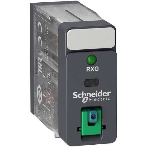 Relej 2 C/O 5A + Test tipka + LED 12V DC s referencom RXG22JD marke SCHNEIDER ELECTRIC
