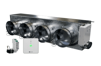 Motorizirani plenum Airzone Easyzone 25 Wi-Fi Standard + VMC AZC25MELST01S4 za Mitsubishi Electric – 4 izlaza Ø200 mm (niski kapacitet) s referencom AZC25MELST01S4 marke AIRZONE