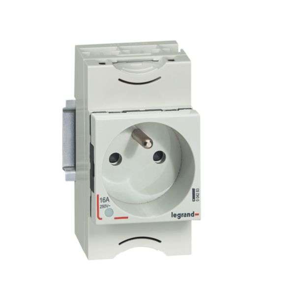 Utičnica - 10/16A - 250V~ - 2P+T - s obturatorom i indikatorom s referencom 004283 marke LEGRAND
