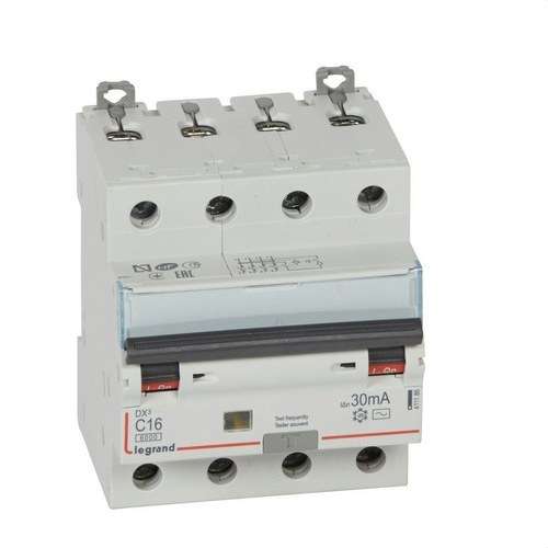 Diferencijalni automatski prekidač DX3 4P 30mA C16 s referencom 411186 marke LEGRAND