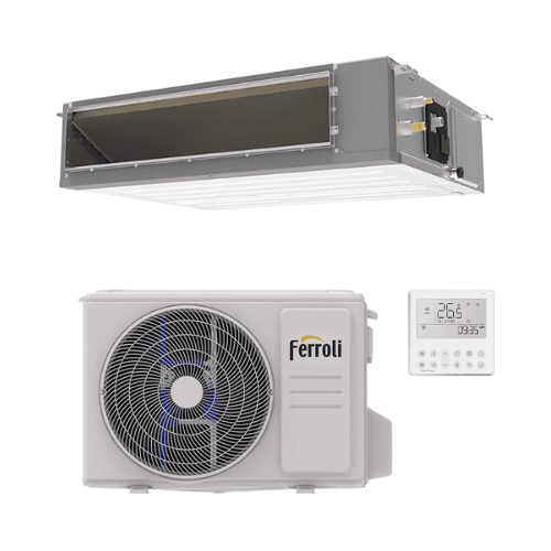 Kanalni klima uređaj s WiFi-jem Ferroli Giada C 3,5 kW 12000 BTU s referencom 4B4970129 marke FERROLI