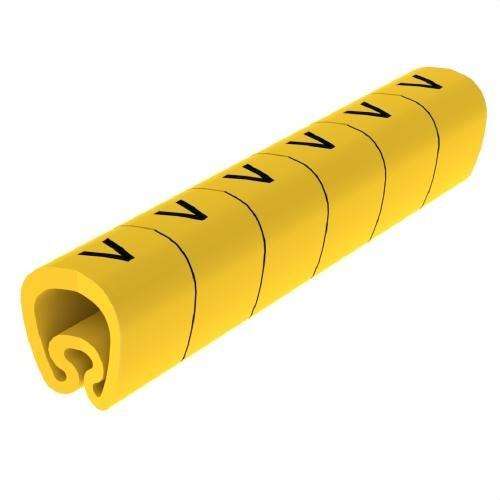 Predrezani žuti označivači Ø18 PVC plastificirani s referencom 1813-V marke UNEX