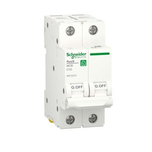 Magnetotermički prekidač RESI9 2P 10A Krivulja C 230V Krivulja C 6kA s referencom R9F12210 marke SCHNEIDER ELECTRIC