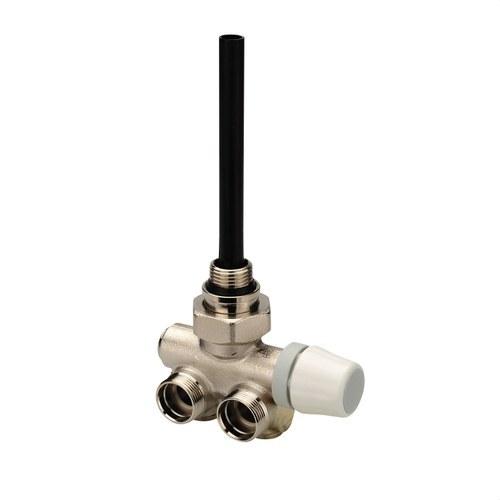 Termostatski ventil za jednocijevni sustav za zidni radijator, lijeva glava, muški navoj 1/2" s referencom 52110 marke ORKLI