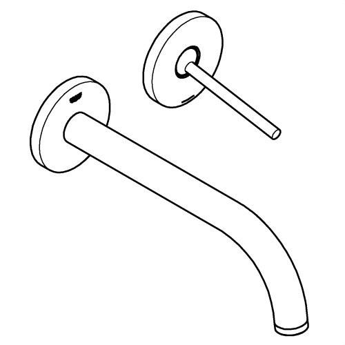 Zidna jednoručna miješalica za umivaonik Atrio Joystick supersteel s referencom 29406DC0 marke GROHE