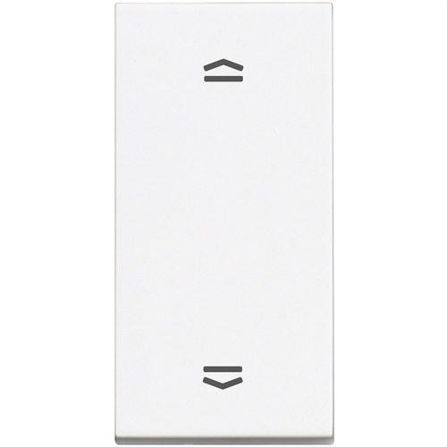 Uzak prekidač s dvije tipke, uski, 1 modul za rolete, bijeli Classia s referencom RW4027N marke BTICINO