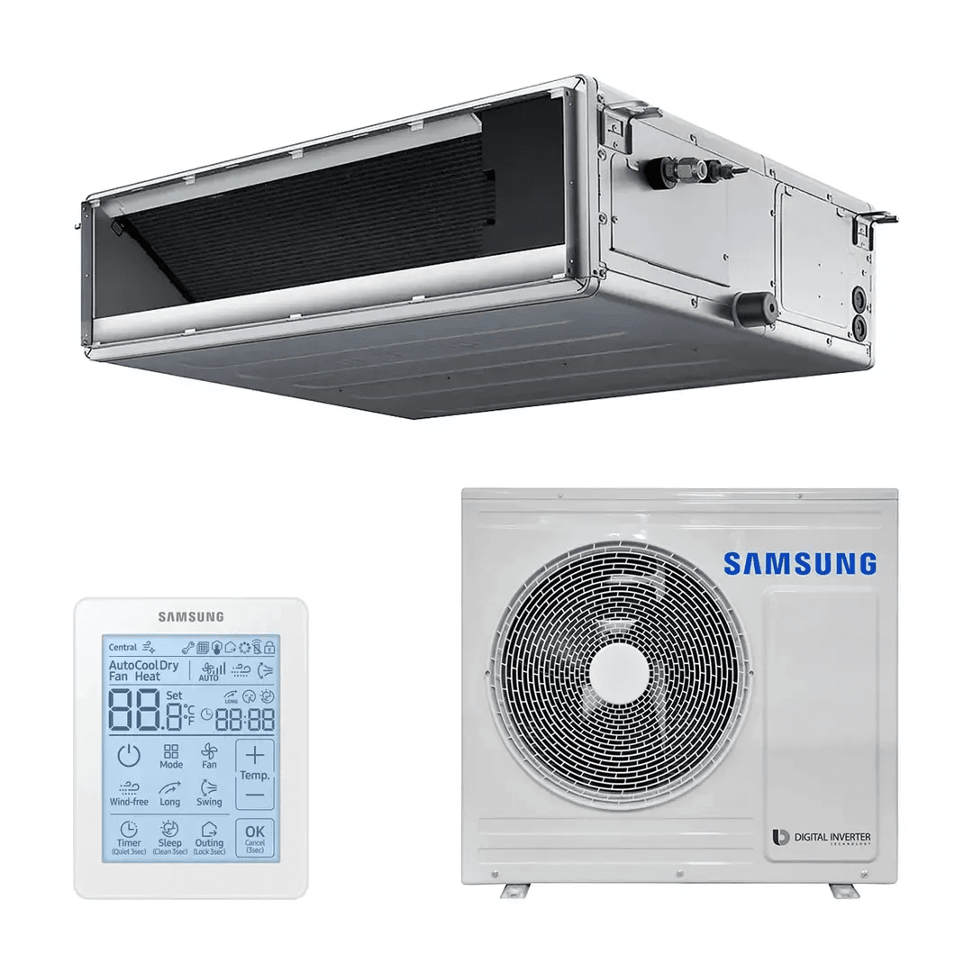 Kanalni klima uređaj Samsung Deluxe 14 kW 48000 BTU s referencom F-AC140RXN marke SAMSUNG