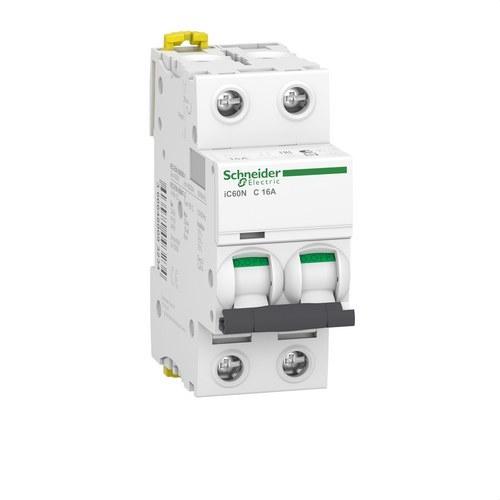 Magnetotermički prekidač IC60N 2P 16A Krivulja C 10kA s referencom A9F79216 marke SCHNEIDER ELECTRIC
