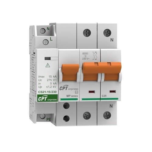 Zaštita od trajnih prenapona IGA 1P+N 25A s referencom 77706395C marke CIRPROTEC