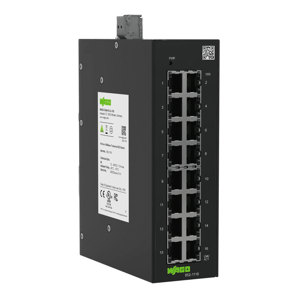 Industrijski ECO Switch s 16 portova s referencom 852-1116 marke WAGO