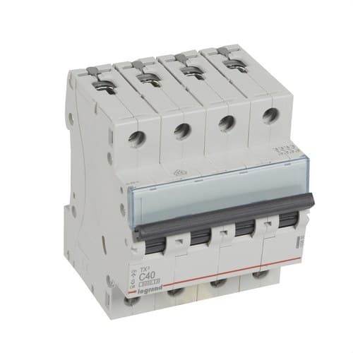 Magnetotermički prekidač TX3 4P 40A Krivulja C 6kA s referencom 403630 marke LEGRAND