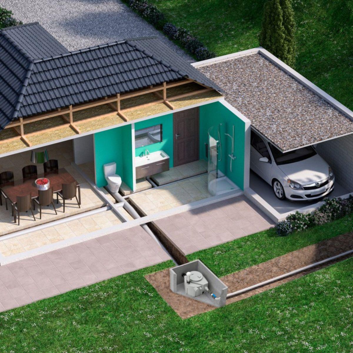 Pumpna stanica SFA Sanifos 110 - Verzija s usitnjavačem s referencom 009FOS110TM marke SFA SANITRIT