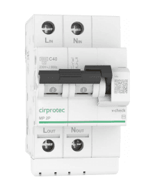 Trajni zaštitnik od prenapona Cirprotec V-CHECK MINI 4P 10 A s referencom 79706111 marke CIRPROTEC