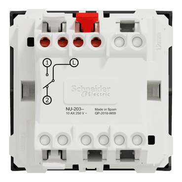 Prekidač s 2 modula antracit New Unica s referencom NU320354 marke SCHNEIDER ELECTRIC