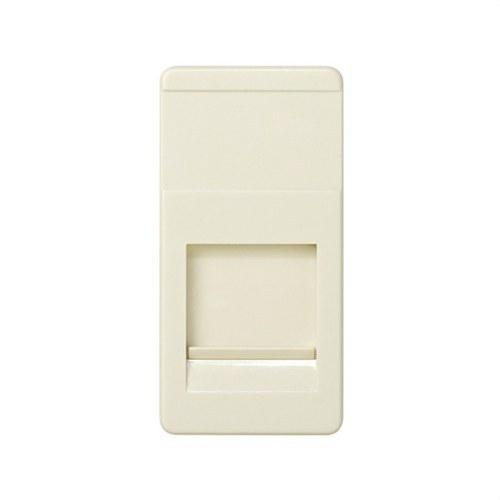 Ravna ploča za glas i podatke, pola elementa, s poklopcem za 1 RJ45 konektor AMP® boja slonovače Simon 27 Play s referencom 27087-31 marke SIMON