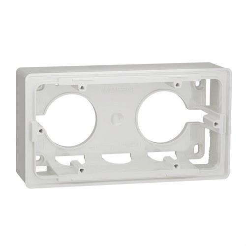 Podnožje za 2 elementa polarno bijelo New Unica Studio s referencom NU800418 marke SCHNEIDER ELECTRIC