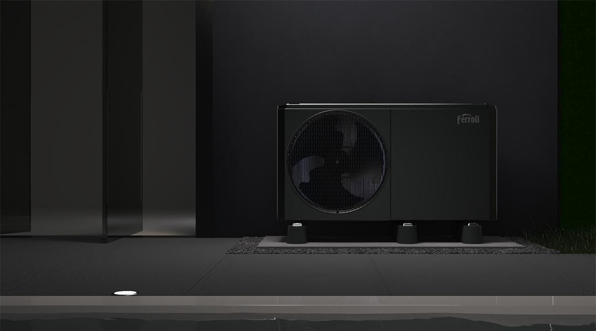 Monoblok aerotermalna toplinska pumpa R290 Ferroli OMNIA Life M 16 kW s upravljačem s referencom 4B4770169 marke FERROLI