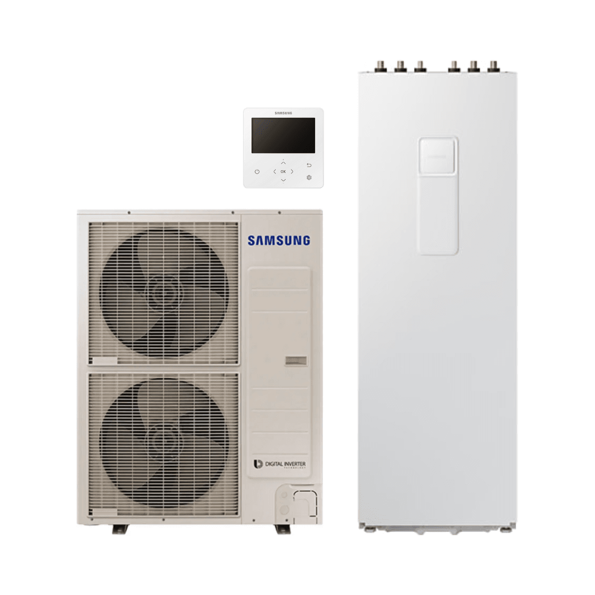 Samsung ClimateHub EHS Mono R32 aerotermalni set 16 kW 260 litara s referencom SAMEHSMONOR2316260 marke SAMSUNG