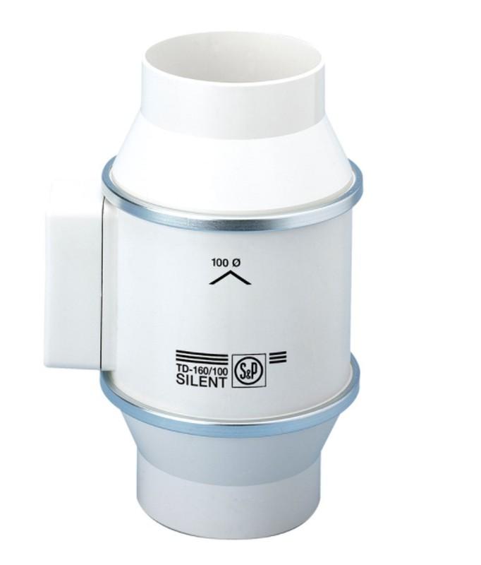 Helicocentrični kanalni ventilator TD-160/100N Silent s referencom 5211318000 marke SOLER & PALAU