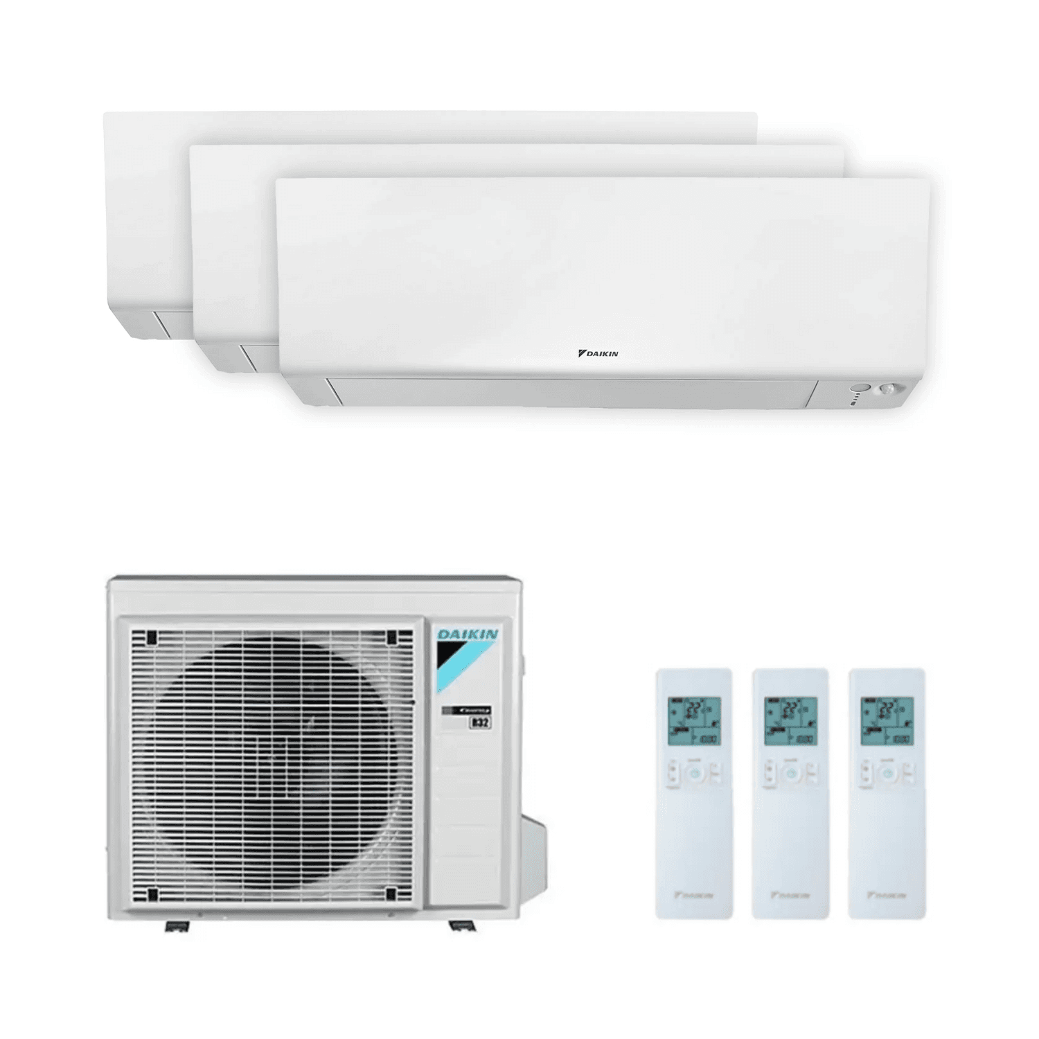 Klima uređaj 3u1 s WiFi-jem Daikin Perfera 2,0 kW + 2,5 kW + 3,5 kW s referencom KITDAIPER3MXM52A202535 marke DAIKIN