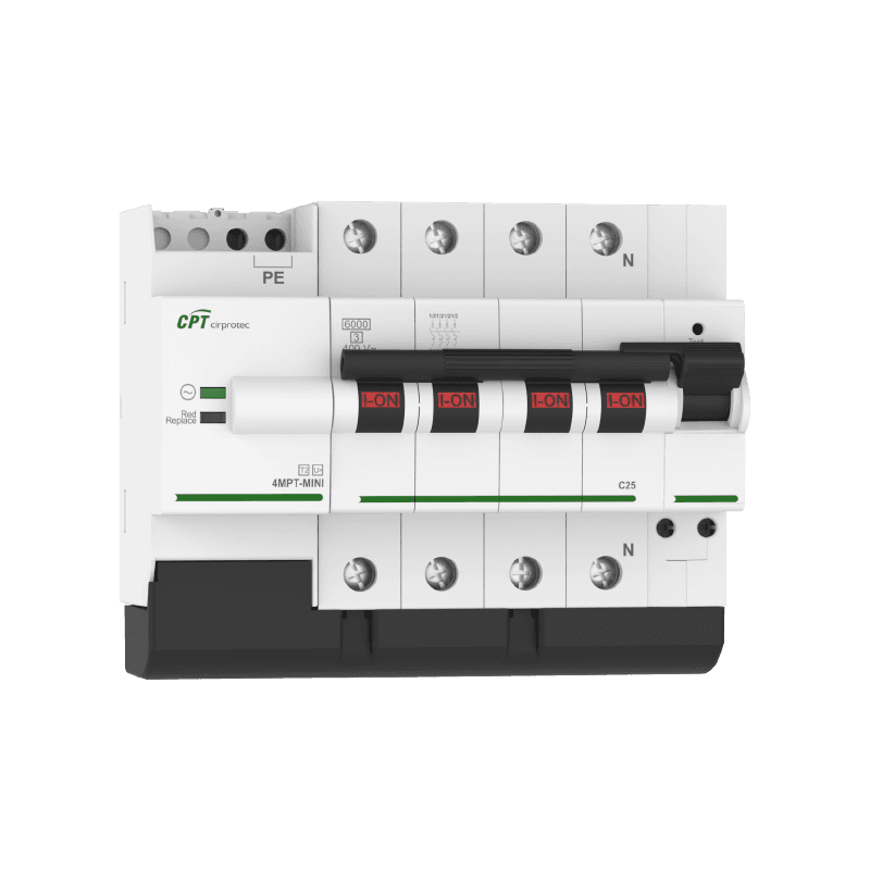 Zaštita od trajnih prenapona V-CHECK MPT MINI 4MPT 10A s referencom 77706522 marke CIRPROTEC
