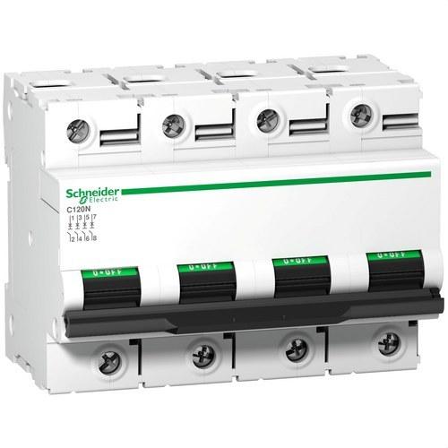 Magnetotermalni prekidač Acti9 C120N 4P 125 A Krivulja D 10000 A 10 kA s referencom A9N18393 marke SCHNEIDER ELECTRIC