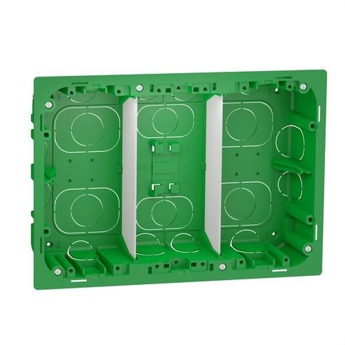 Ugradna montažna kutija 3 stupca New Unica System+ s referencom NU8734 marke SCHNEIDER ELECTRIC