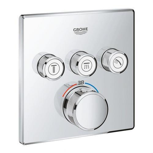 Ugradbeni termostat s 3 ventila Grohtherm SmartControl - Krom s referencom 29126000 marke GROHE