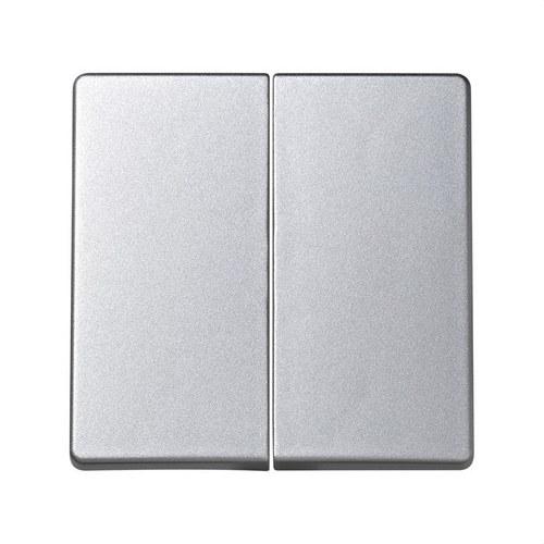 Dvostruka tipka za upravljačke mehanizme aluminij Simon 73 Loft s referencom 73026-63 marke SIMON