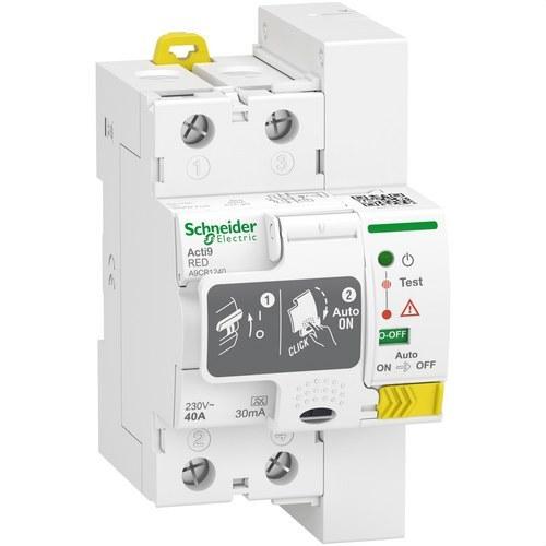 Automatski povratni diferencijal Acti9 RED 2P 40A 30 mA Tip A s referencom A9CR1240 marke SCHNEIDER ELECTRIC