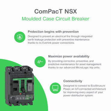 Automatski prekidač ComPacT NSX250F 36kA AC 4P3R 250A TMD s referencom C25F6TM250 marke SCHNEIDER ELECTRIC