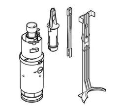 Mehanizam za ispiranje za ugradbeni vodokotlić Geberit Delta 12 cm s referencom 240.501.00.1 marke GEBERIT