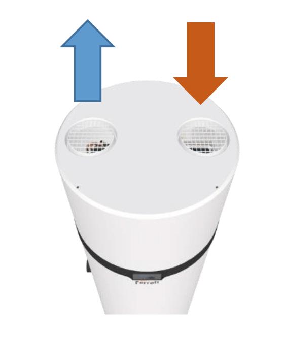 Toplinska pumpa za PTV s WiFi Ferroli EGEA TECH LT 90 litara s referencom GAA0P8KA marke FERROLI