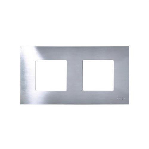 Zamjenjiva maska za okvir 2 elementa inox Simon 27 Play s referencom 2700627-042 marke SIMON