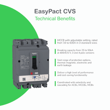 Automatski prekidač Easypact CVS630F ETS 2.3 630 A 4P/4R s referencom LV563506 marke SCHNEIDER ELECTRIC