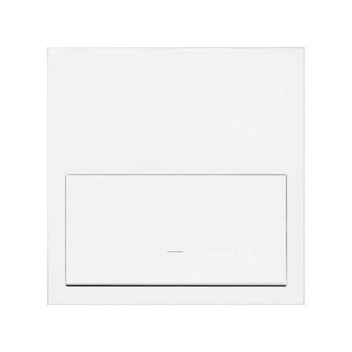 Prednji horizontalni komplet za 1 element s 1 tipkom mat bijela Simon 100 s referencom 10020101-230 marke SIMON