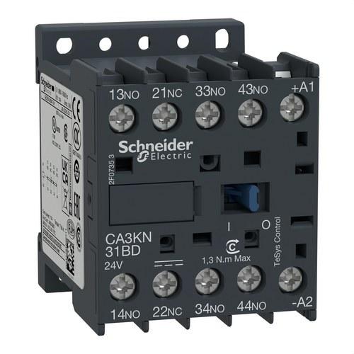 Pomoćni kontaktor TeSys CA3K 3NO+1NC 24VDC s referencom CA3KN31BD marke SCHNEIDER ELECTRIC