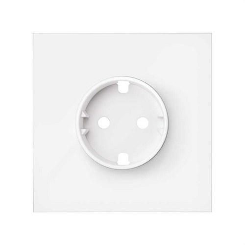 Prednji komplet za 1 element s 1 schuko utičnicom mat bijela Simon 100 s referencom 10020105-230 marke SIMON