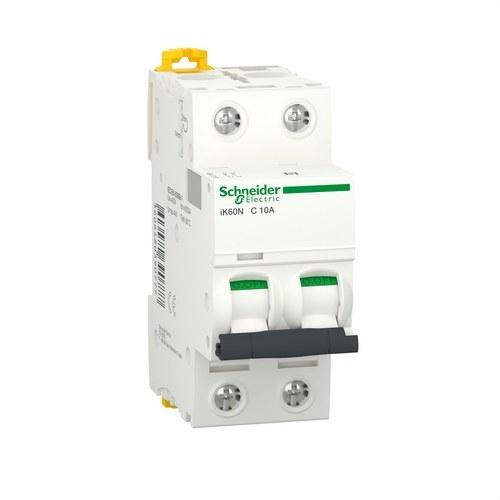 Magnetotermički prekidač IK60N 2P 10A Krivulja C 6kA s referencom A9K17210 marke SCHNEIDER ELECTRIC